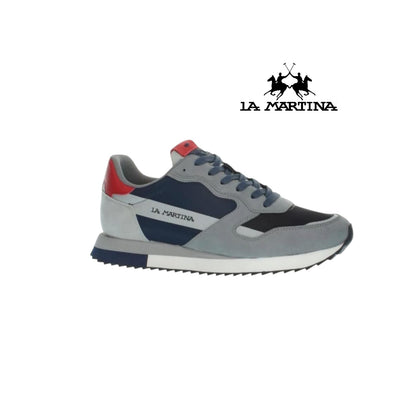 LA MARTINA SNEACKERS LOGO PICCOLO GRIGIO