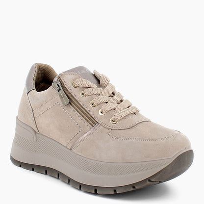 IGI&CO SNEAKERS D.KOLA SCAMOSCIATA VISONE
