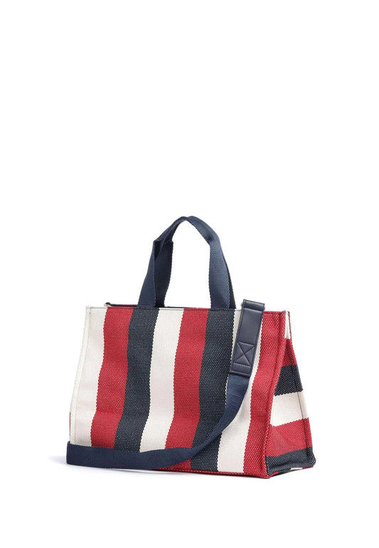 LIU JO L TOTE STRIPED CANVAS