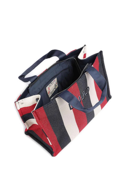 LIU JO L TOTE STRIPED CANVAS
