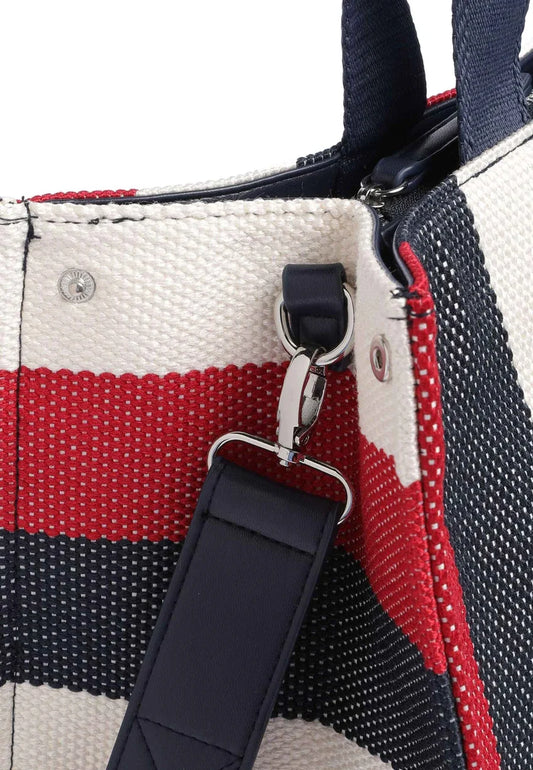 LIU JO L TOTE STRIPED CANVAS