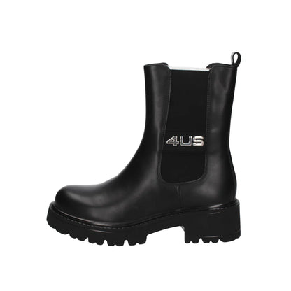 PACIOTTI STIVALETTO BEATLES NERO  CON LOGO