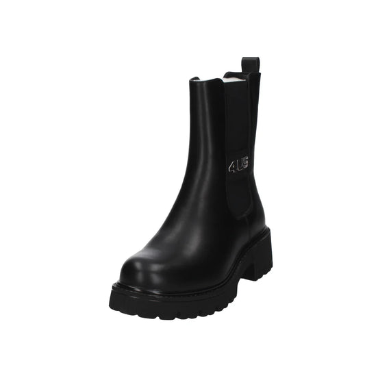 PACIOTTI STIVALETTO BEATLES NERO  CON LOGO