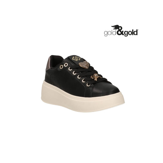 GOLD&GOLD SNEAKERS PELLE NERO