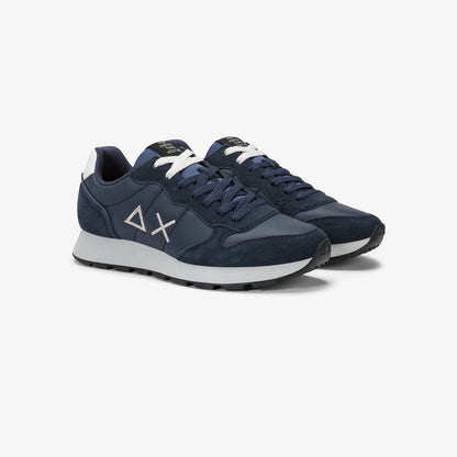 SUN68 SNEAKERS TOM CLASSIC IN PELLE NAVY
