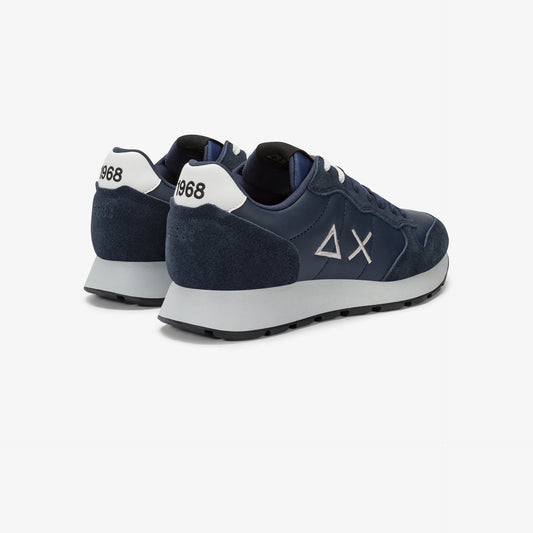 SUN SNEAKERS TOM CLASSIC IN PELLE NAVY