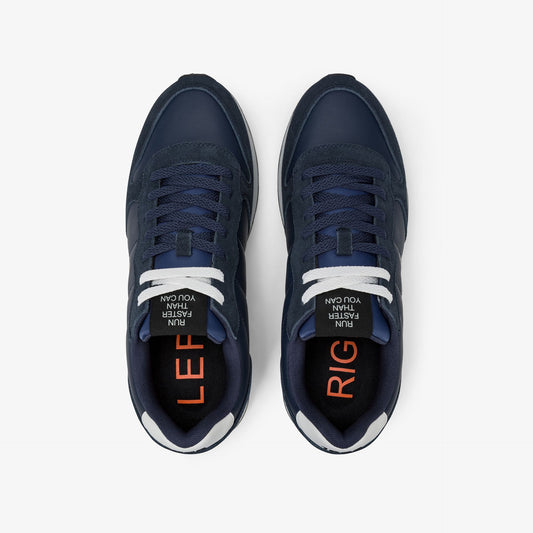 SUN SNEAKERS TOM CLASSIC IN PELLE NAVY
