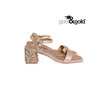 GOLD&GOLD SANDALO TACCO PIETRE CHAMPAGNE