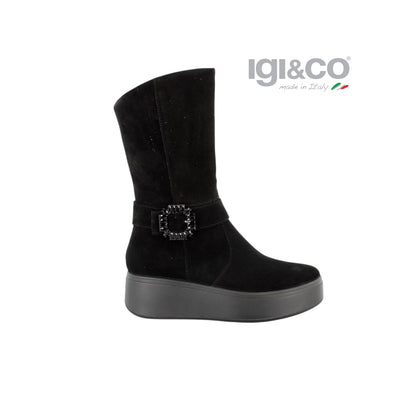 IGI & CO STIVALI SCAMOSCIATI NERI