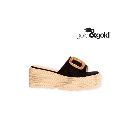 GOLD&GOLD CIABATTA ZEPPA NERA