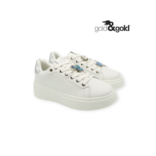 GOLD & GOLD SNEAKERS CHARM BLU