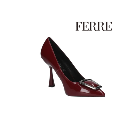 FERRE DECOLLETTE FIBIA  IN VERNICE BORDEAUX