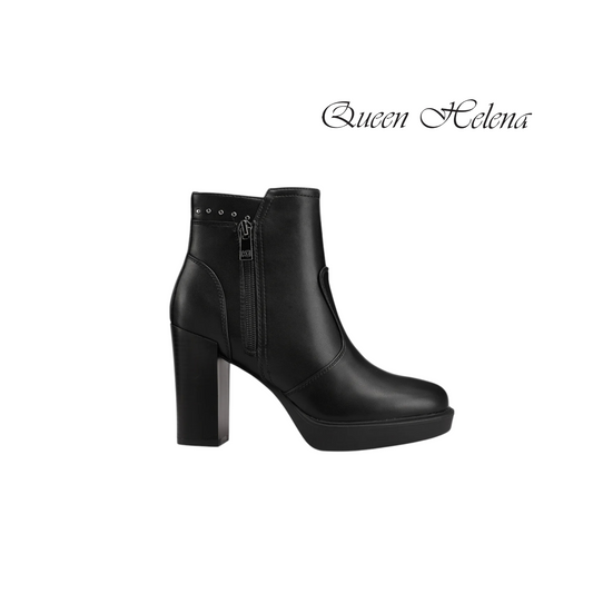 QUEEN HELENA TRONCHETTI PLATEAUX NERO