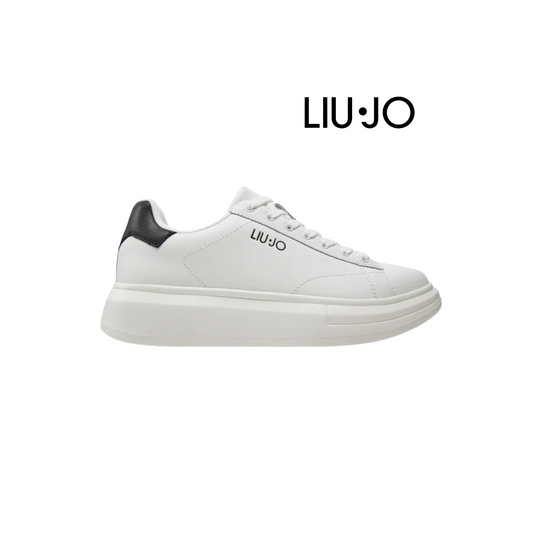 LIU JO SNEAKERS UOMO CON LOGO BIG W/BLACK