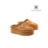 LAURA BIAGIOTTI CIABATTA CAMEL CON CHARM