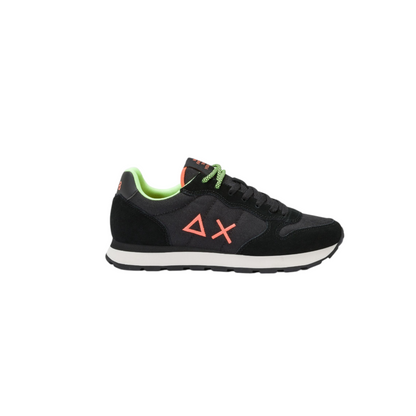 SUN68 SNEAKERS UOMO TOM FLUO NERO