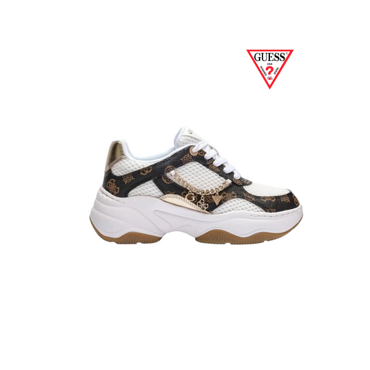 GUESS SNEAKERS HARPAA LOGO MARRONE