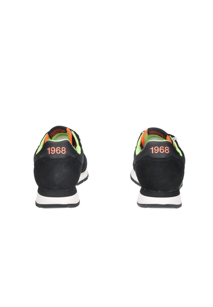 SUN68 SNEAKERS UOMO TOM FLUO NERO