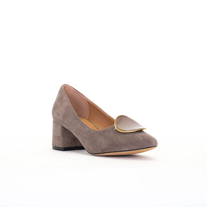 GOLD&GOLD DECOLTE TACCO 5 TAUPE