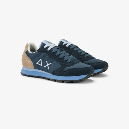 SUN68 SNEAKERS TOM MULTICOLOR NYLON E SUEDES BOLU NAVY