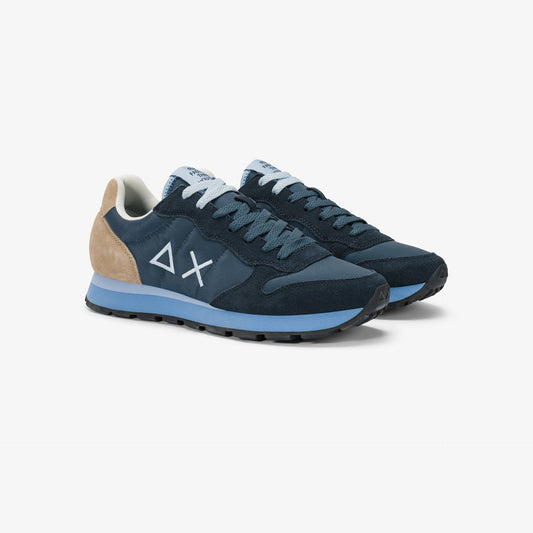 SUN68 SNEAKERS TOM MULTICOLOR NYLON E SUEDES BOLU NAVY