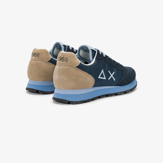 SUN68 SNEAKERS TOM MULTICOLOR NYLON E SUEDES BOLU NAVY