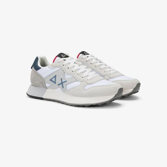 SUN68 Sneaker Jaki 2.0 Solid in nylon e suede blu navy