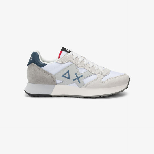 SUN68 Sneaker Jaki 2.0 Solid in nylon e suede blu navy