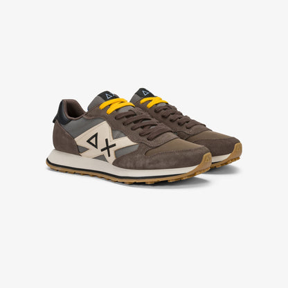 SUN68 SNEAKERS UOMO JAKI 2.0 BICOLOR IN SUEDE E NYLON