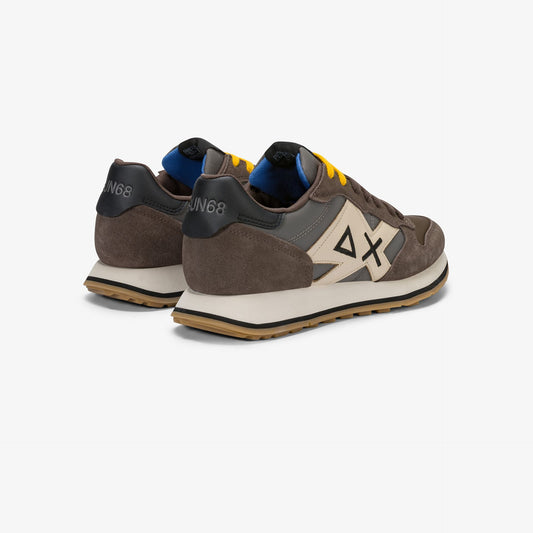SUN68 SNEAKERS UOMO JAKI 2.0 BICOLOR IN SUEDE E NYLON