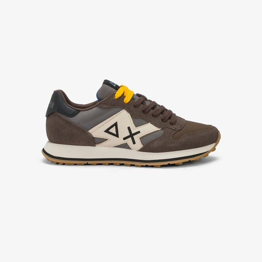 SUN68 SNEAKERS UOMO JAKI 2.0 BICOLOR IN SUEDE E NYLON