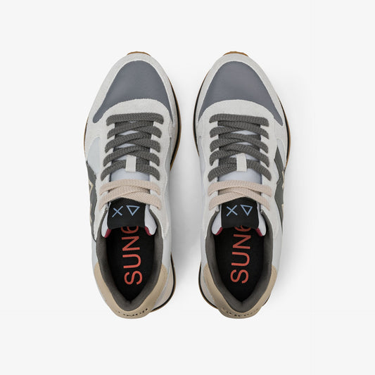 SUN68 SNEAKERS UOMO JAKI 2.0 BICOLOR IN SUEDE E NYLON
