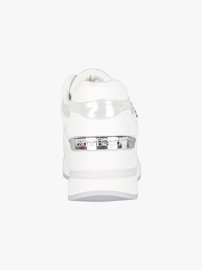 LAURA BIAGIOTTI SNEAKERS STRASS BIANCHE