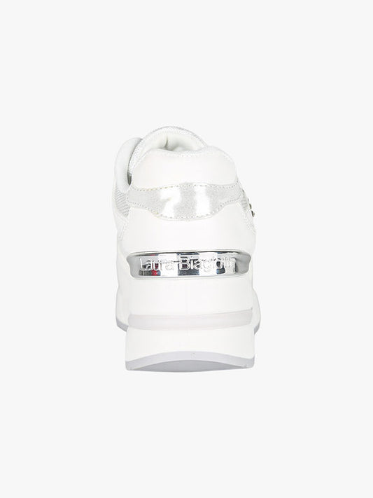 LAURA BIAGIOTTI SNEAKERS STRASS BIANCHE