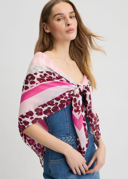 LIU JO FOULARD MIX ANIMALIER DONNA