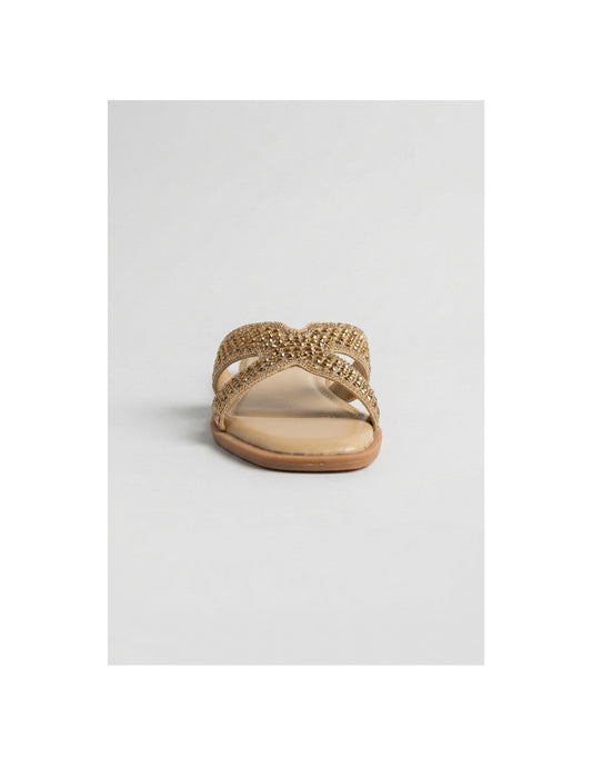 GOLD&GOLD CIABATTINA STRASS