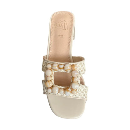GOLD&GOLD SANDALI CIABATTA PIETRE