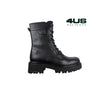 PACIOTTI ANFIBI BLACK CON LOGO