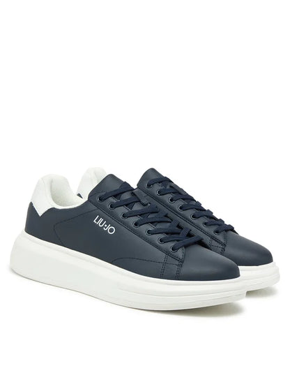 LIU JO SNEAKERS UOMO CON LOGO BLU