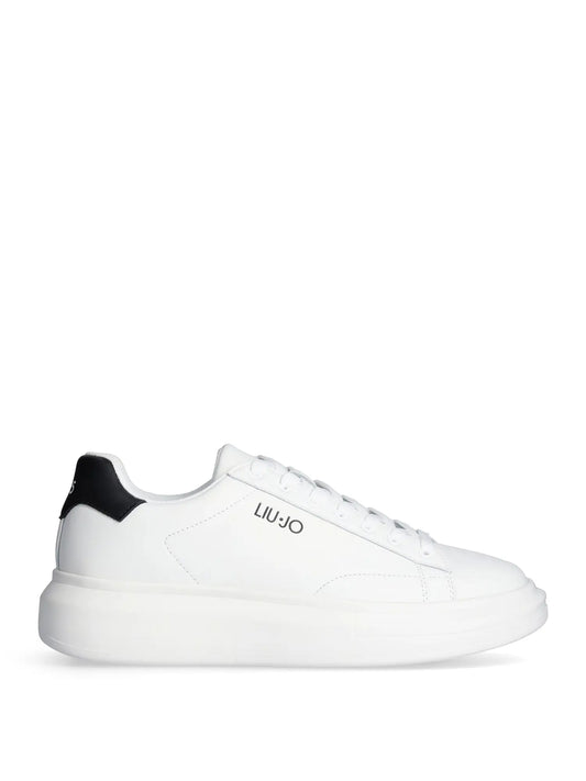 LIU JO SNEAKERS UOMO CON LOGO BIG W/BLACK