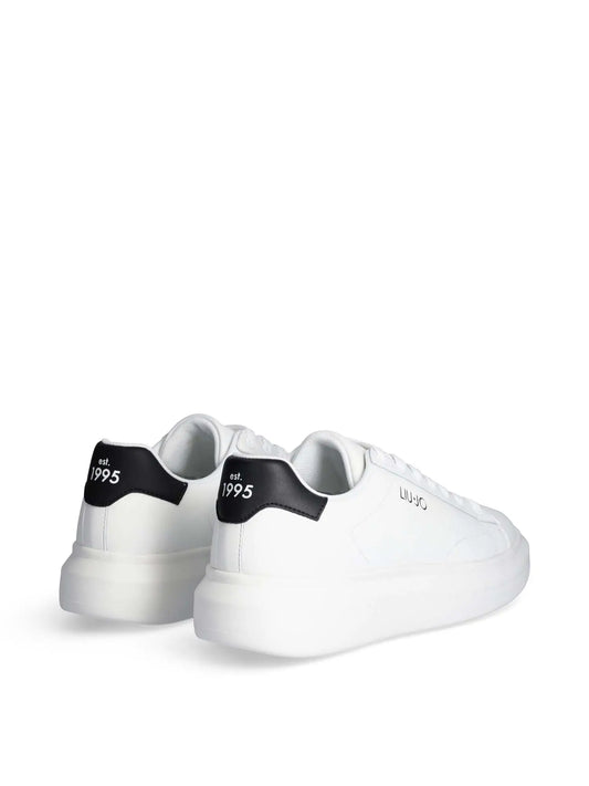LIU JO SNEAKERS UOMO CON LOGO BIG W/BLACK