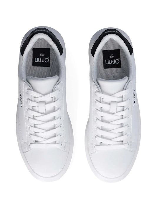 LIU JO SNEAKERS UOMO CON LOGO BIG W/BLACK